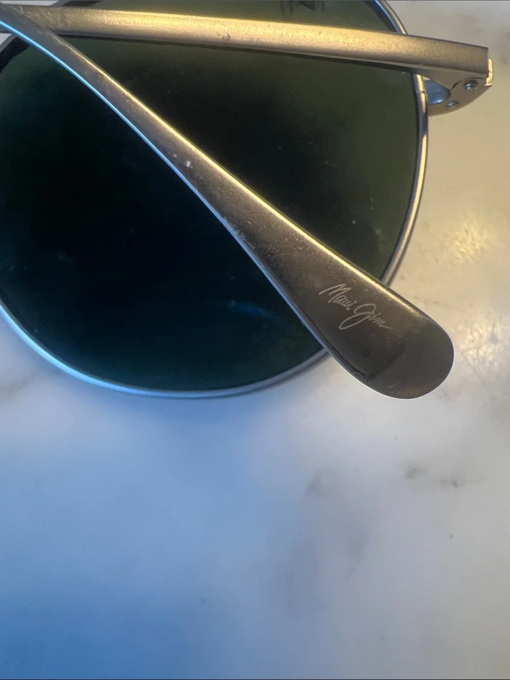 Maui Jim Round Blue Mirrored Sunglasses